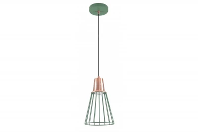 Décor Kaliope Lampe à suspension en fil vert moderne 18 cm de diamètre 8044