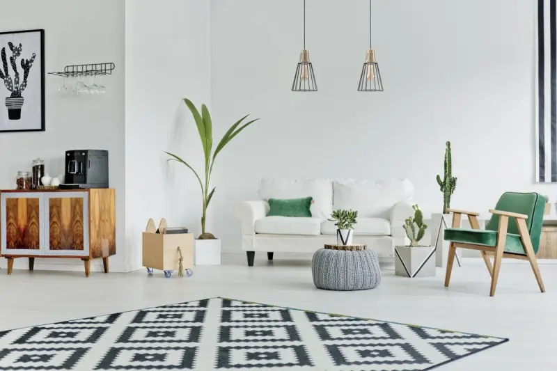 Décor Kaliope Lampe à suspension en fil vert moderne 18 cm de diamètre 8044