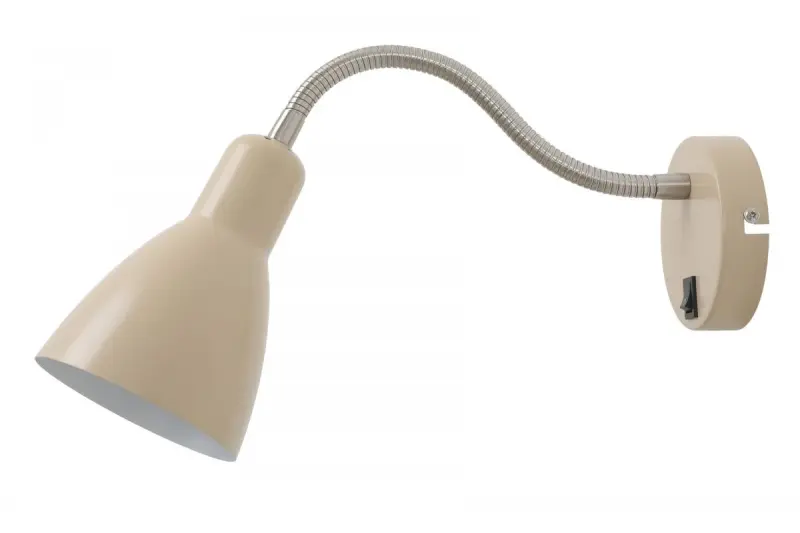 Decor Etore Lampe murale beige avec bras en métal 11 cm de diamètre 1907