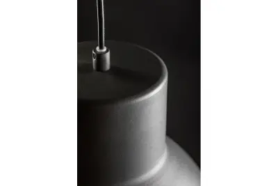 Decor Dante Lampe à suspension noire mate avec intérieur blanc diamètre 27,5 cm 2119