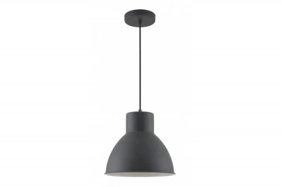 Decor Dante Lampe à suspension noire mate avec intérieur blanc diamètre 27,5 cm 2119