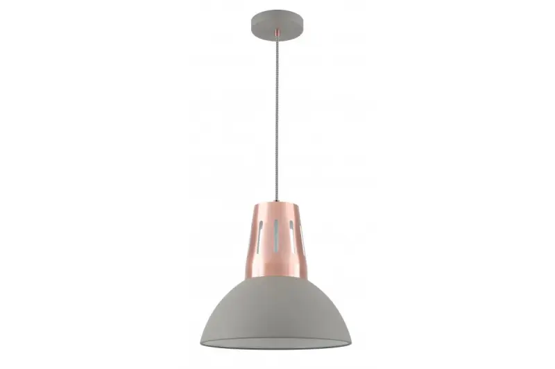 Decor Artemia Lampe suspendue grise avec finition industrielle 34,5 cm de diamètre 2447