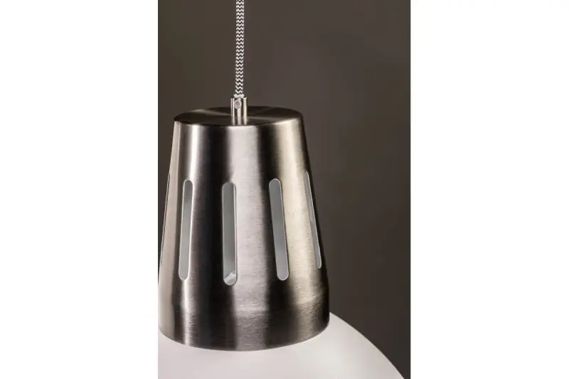 Décor Artemia Lampe à suspension blanche avec finition industrielle 34,5 cm de diamètre 2508