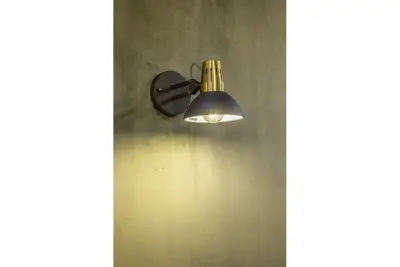 Décor Artemia Applique élégante anthracite avec bras métallique 16,5 cm de diamètre 2195