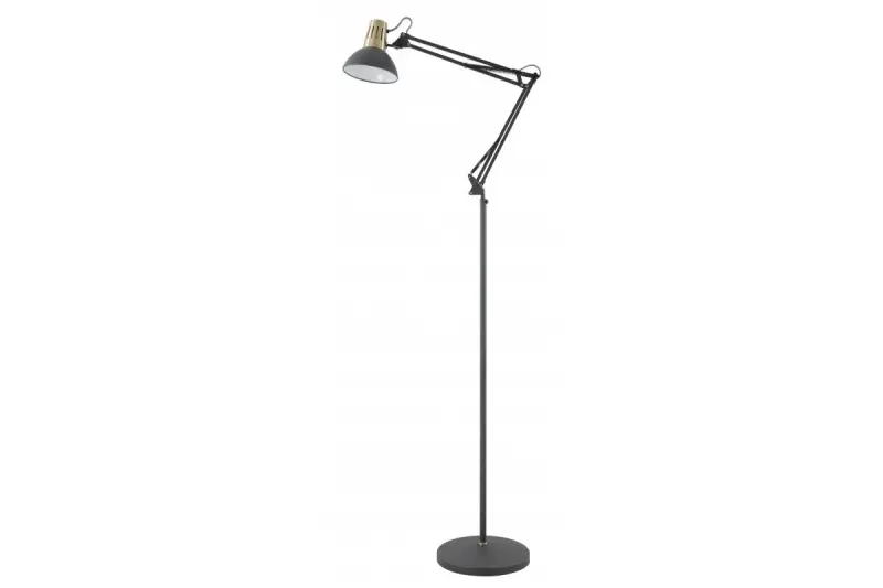 Décor Artemia Noir Lampe sur pied long bras en métal diamètre 16,5 cm 2355