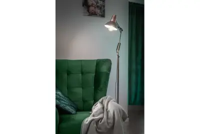 Décor Artemia Lampe sur pied grise long bras en métal diamètre 16,5 cm 2300