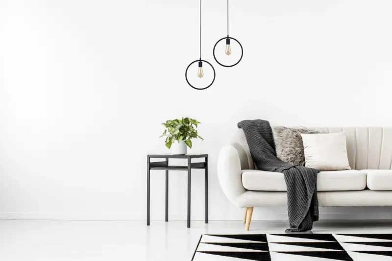 Decor Fija lampe à suspension ronde noire 2805