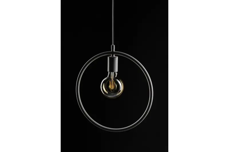 Decor Fija lampe à suspension ronde noire 2805