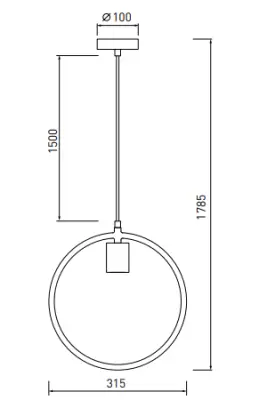 Decor Fija Lampe à suspension ronde 2935
