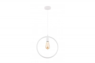 Decor Fija Lampe à suspension ronde blanche à un point 2898
