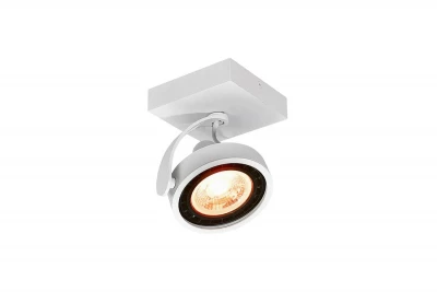 Décor Wally Plafonnier ou Applique blanche à tête mobile 1 source lumineuse 4342