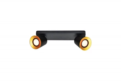 Decor Elli Plafonnier moderne noir avec 2 sources lumineuses 4557