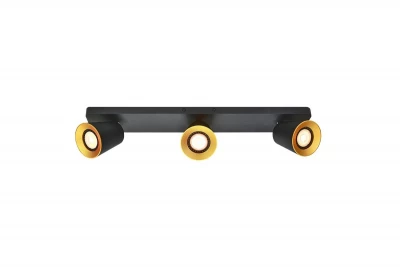 Decor Elli Plafonnier moderne noir avec 3 sources lumineuses 4588