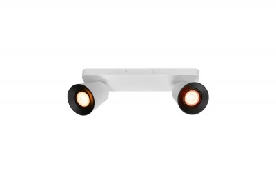 Decor Elli Plafonnier moderne blanc avec 2 sources lumineuses 4489