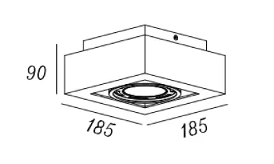 Décor Loid Plafonnier fonctionnel blanc 1 source lumineuse 4632