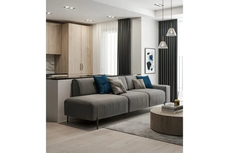 Decor Milo plafonnier encastrable noir sans cadre avec 2 sources lumineuses 4755