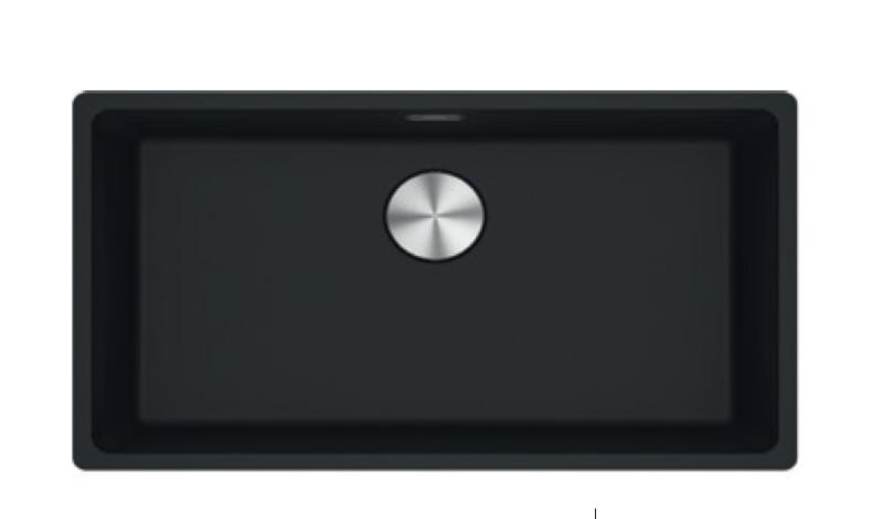 Franke Maris MRG 110-72 Fragranite Matt noir évier sous plan
