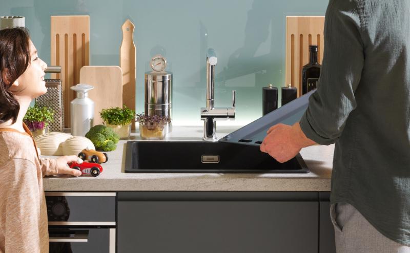 Franke Maris MRG 210-62 Fragranite mat noir évier à encastrer à fleur