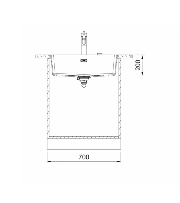 Franke Maris MRG 110-62 Fragranite Onyx évier sous plan