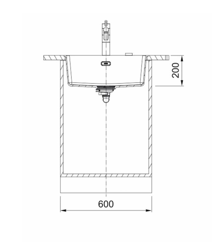 Franke Maris MRG 110-52 Fragranite pierre grise évier sous plan