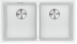 Franke Maris MRG 220-35-35 Fragranite Polar white double évier encastrable à fleur