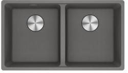 Franke Maris MRG 120-35-35 Fragranite Stone gris double évier sous plan
