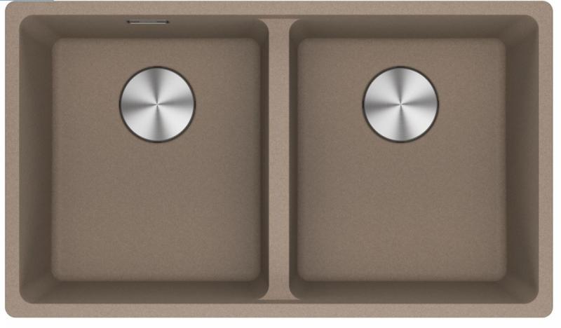 Franke Maris MRG 220-35-35 Fragranite Oyster double évier encastré à fleur