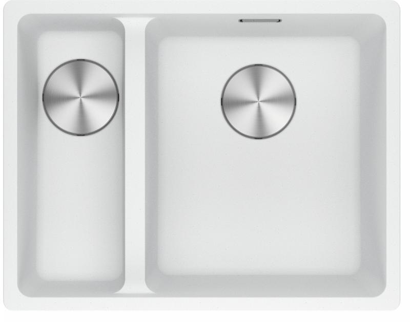 Franke Maris MRG 160-34-15 Fragranite Polar blanc évier Côté droit sous-meuble