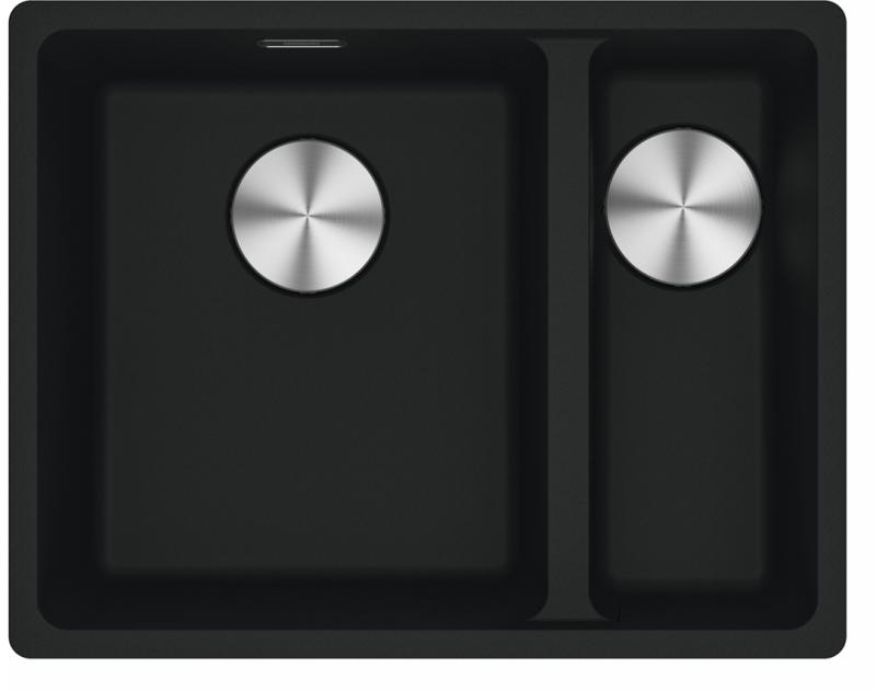 Évier Franke Maris MRG 160-34-15 Fragranite Onyx avec bac à gauche pour sous-meuble