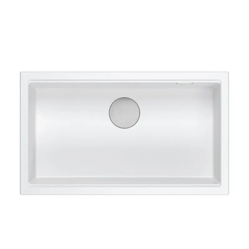 Quadri Newport II grand et profond évier en granit et évier blanc sous plan 76x45 1208957854