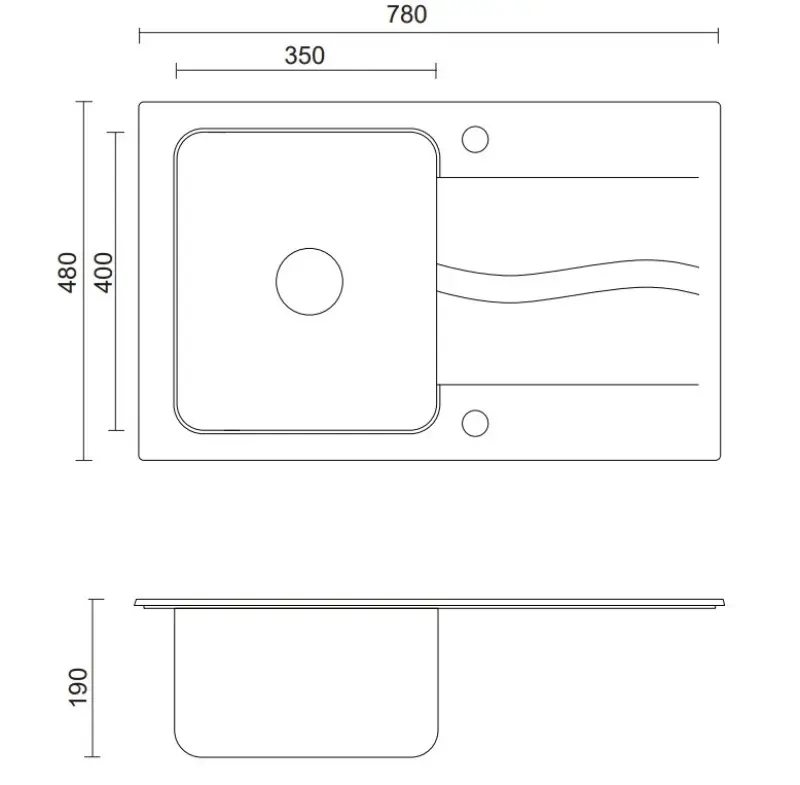 Quadri Fusion évier en inox à montage en surface avec égouttoir en granit blanc 78x48 réversible 1208957868