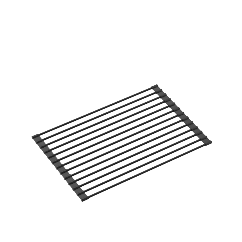 Quadri Kendal évier en granit noir 60x44 avec égouttoir, robinet et distributeur de savon 1208957889