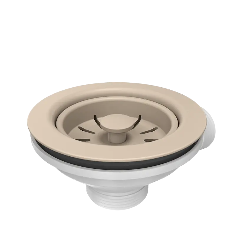 Quadri beige sable Kit de vidage évier avec trop-plein 1208957901