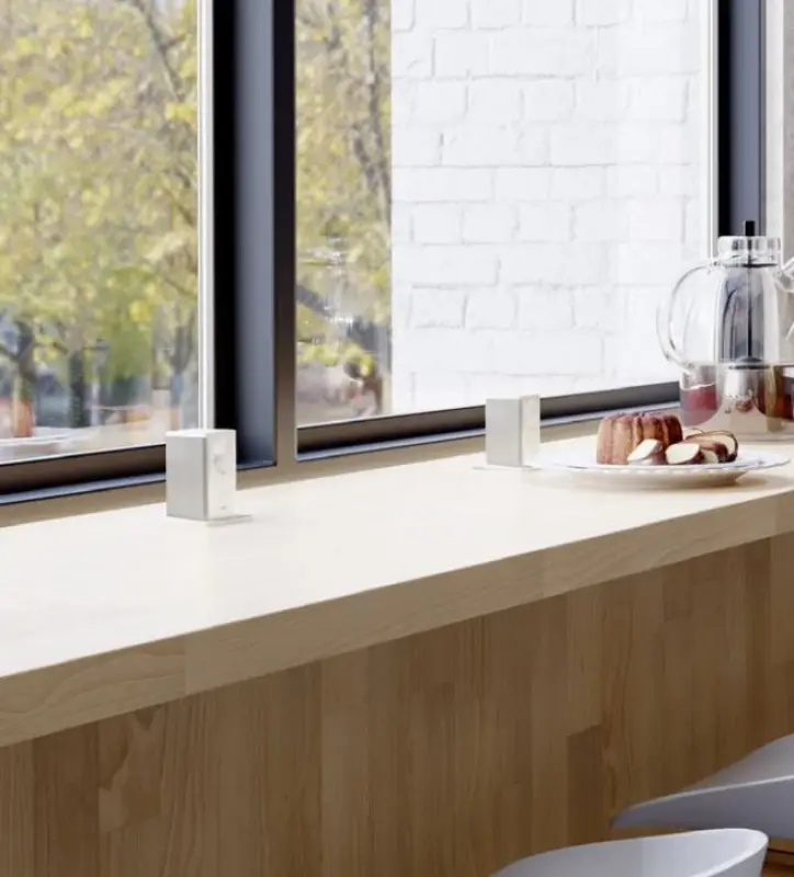 Indux Push prise de courant extensible blanche avec 1xUSB A et 1xUSB C avec mise à la terre type E et couvercle en inox 1208957929