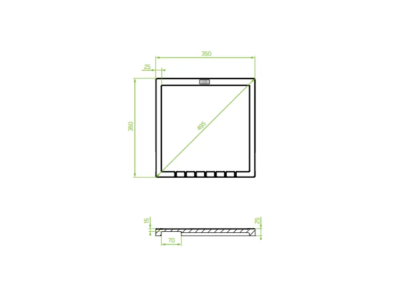 Aquadesign Unix égouttoir multifonction en granit 35x35cm beige 1208958210