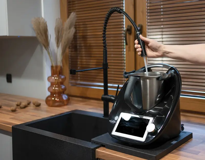 Aquadesign Unix égouttoir multifonction en granit 35x35cm noir 1208958214