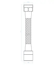 Design aquatique : mousseur à 2 fonctions avec bec flexible de 17 cm en chrome, M22 et M24 - 1208958227