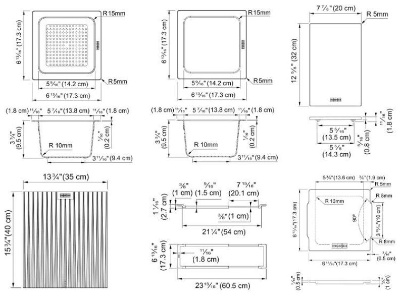 Franke tout en un accessoire universel 5, planche à découper, plateau amovible, égouttoir et plateau de rangement 112.0655.489