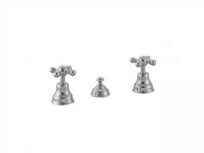 Huber Victorian Mélangeur bidet 3 trous sans bec chromé AC90121021
