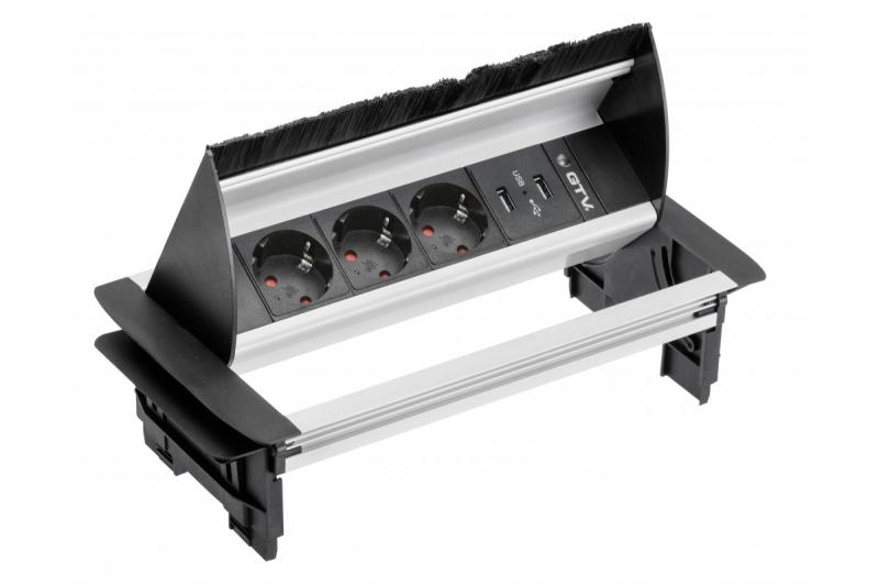 Prise d'alimentation à travers le bureau 1208958678