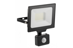 Projecteur LED G-TECH avec capteur de mouvement, 30W, 3000lm, AC220-240V, 50/60 Hz, PF>0,9, RA>80, IP65, 120°, 4000K, noir 1208959176
