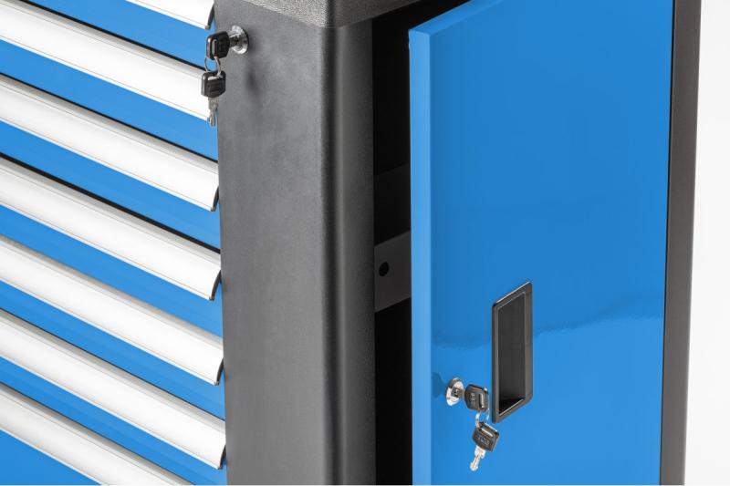 Hoegert Armoire à outils avec 7 tiroirs et porte latérale. 1208962009