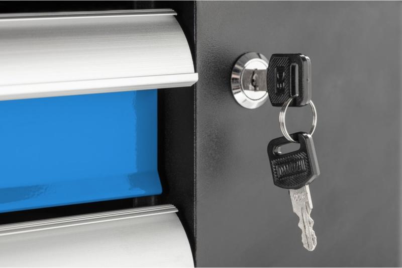 Hoegert Armoire à outils avec 7 tiroirs et porte latérale. 1208962009