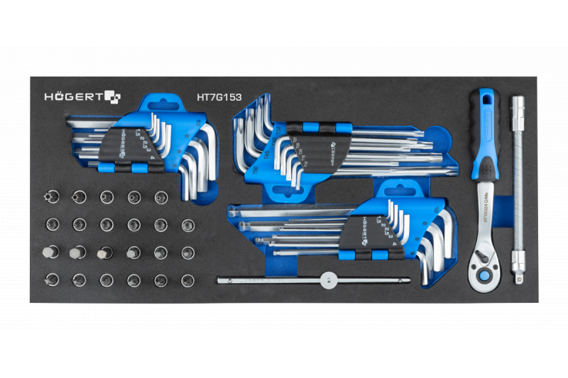 Hoegert Armoire à outils à 7 tiroirs avec une porte latérale avec accessoires 544 pièces. 1208962010