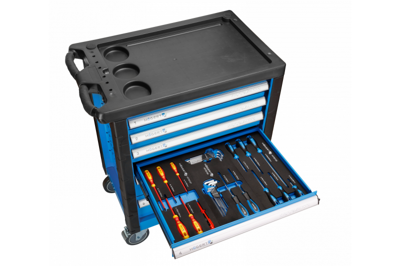 Hoegert Armoire à outils 171 pièces 1208962011