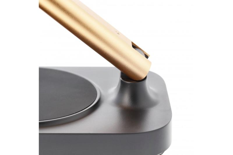 Decor Lampe de bureau Bressi 8W 450lm AC220-240V 3-CCT Charge sans fil USB PF>0 5 RA>80 Noir / Or 1208962479