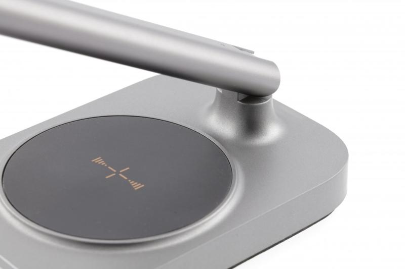 Decor Lampe de bureau Bressi 8W 450lm AC220-240V 3-CCT Chargement sans fil USB PF>0 5 RA>80 Gris 1208962480