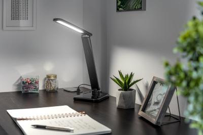 Decor Lampe de bureau LED HIKARI 6W 400lm AC220-240V 50/60Hz CCT noire 1208962495