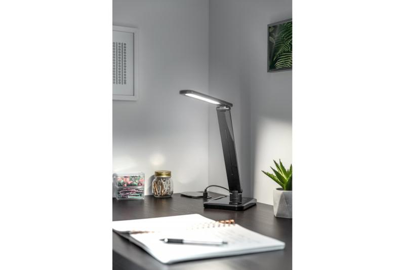Decor Lampe de bureau LED HIKARI 6W 400lm AC220-240V 50/60Hz CCT noire 1208962495