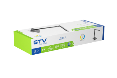 Decor Lampe de bureau LED IZUKA 6W 400lm AC220-240V 50/60Hz CCT chargeur inductif noir. 1208962497